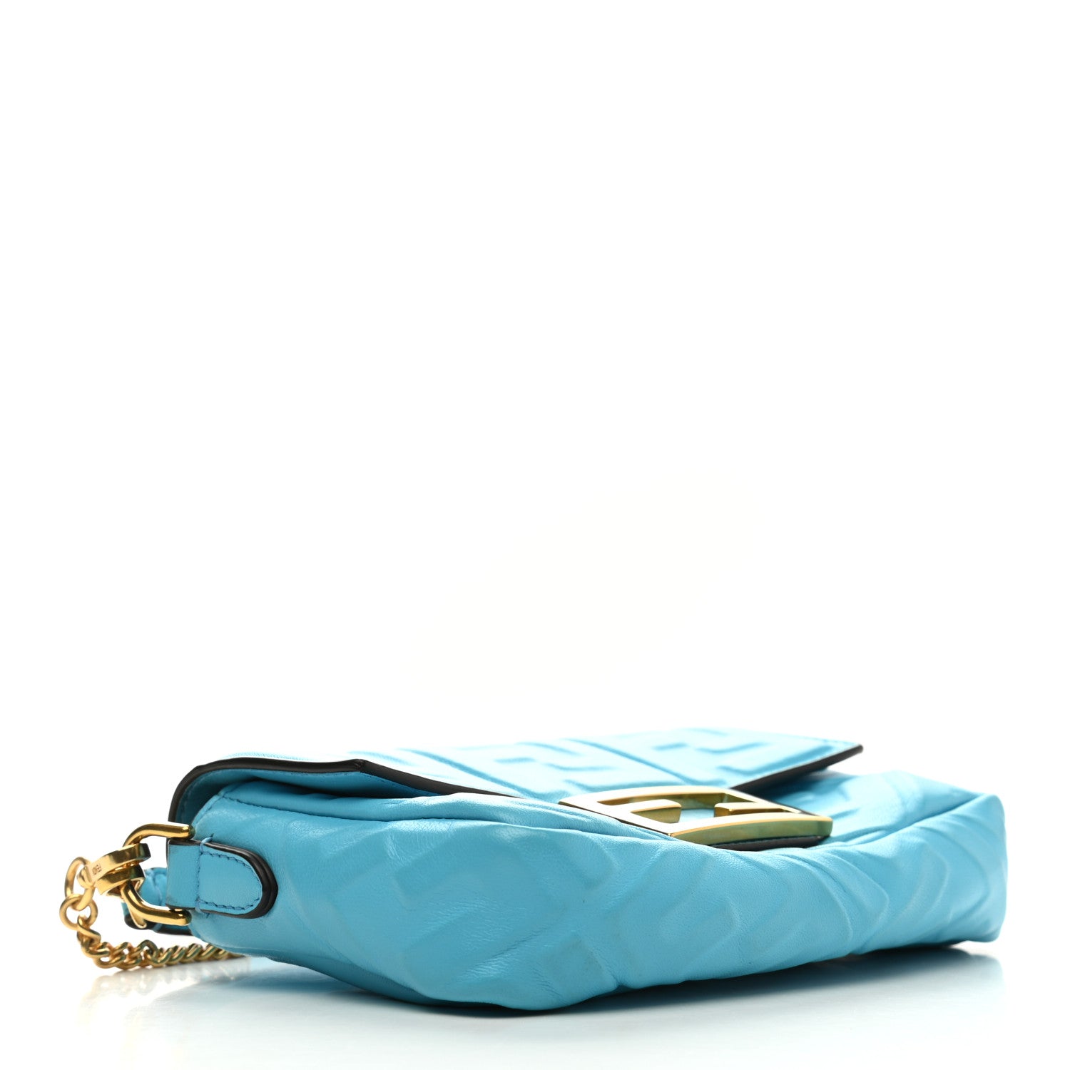 Fendi Nappa FF 1974 Embossed Mini Baguette Pool 4 of 11