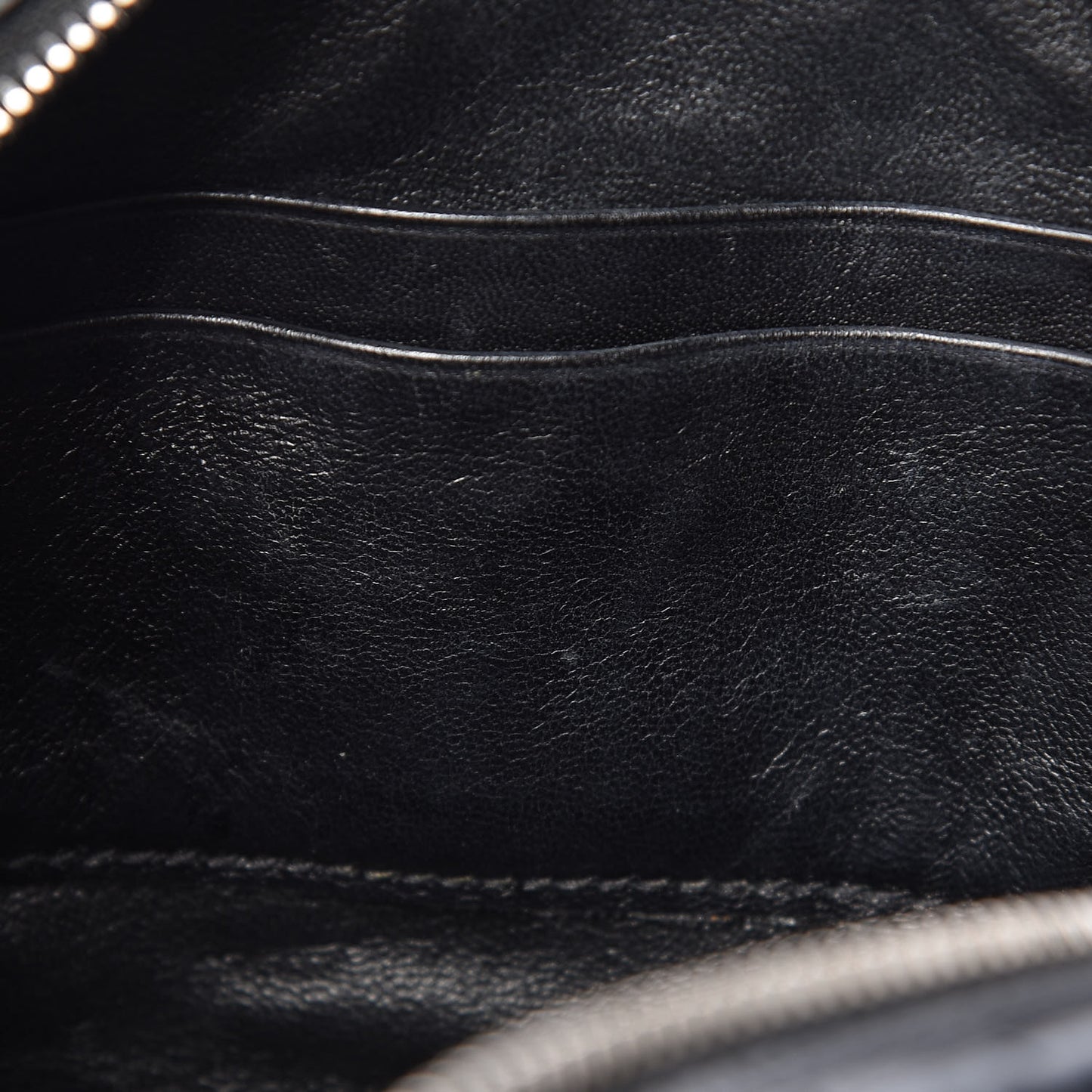Calfskin Crocodile Embossed Monogram Blogger Bag Black