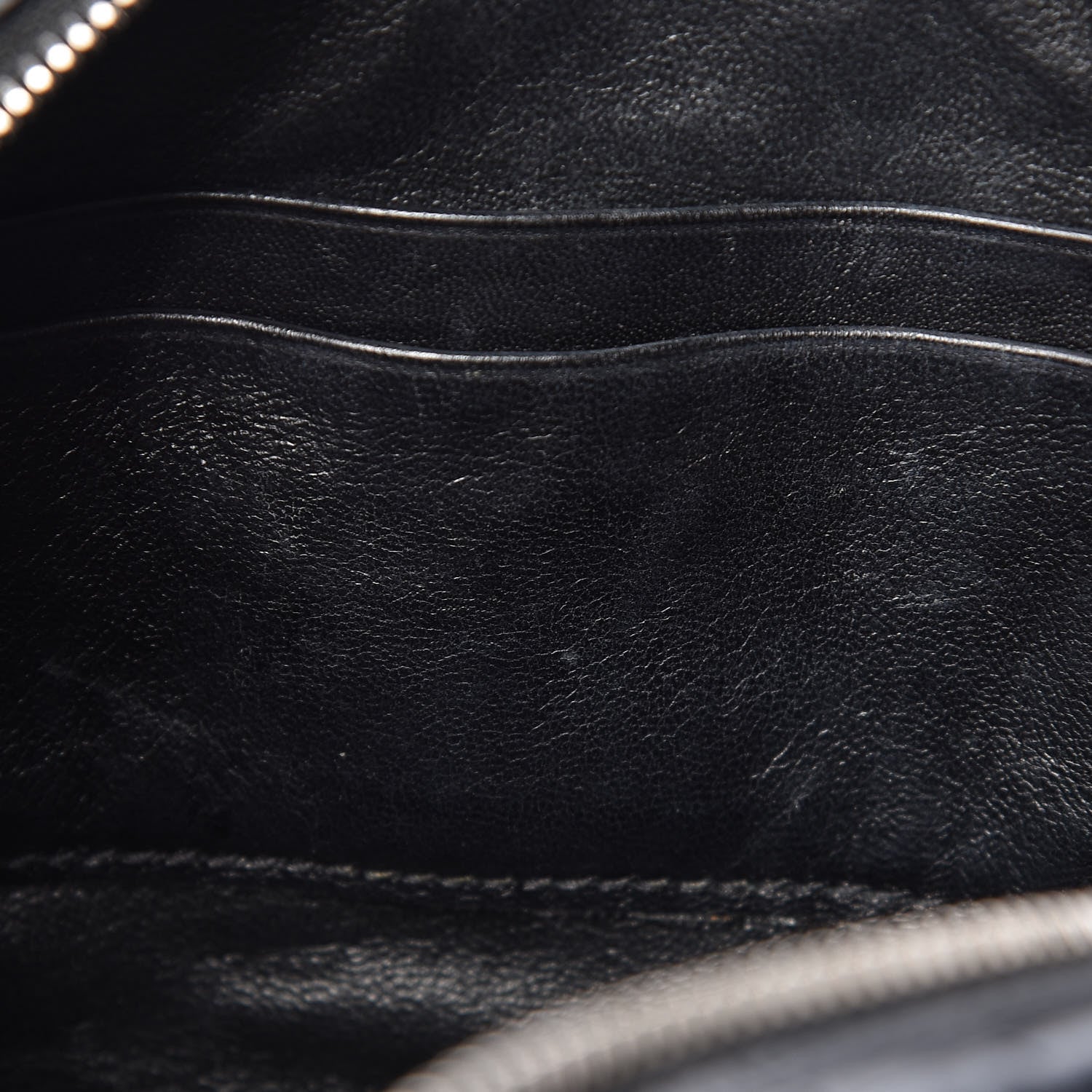 Saint Laurent Calfskin Crocodile Embossed Monogram Blogger Bag Black 7 of 10