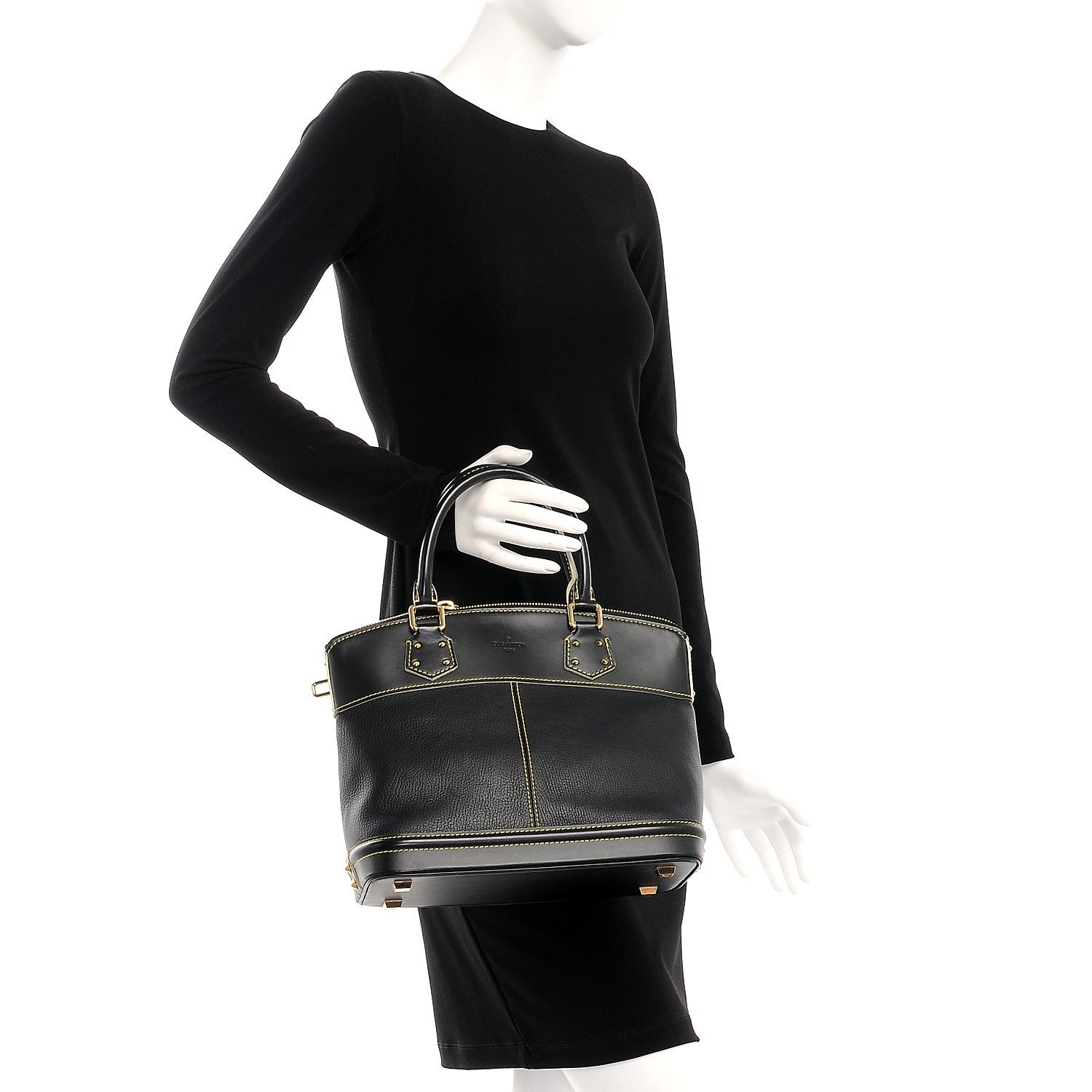 Louis Vuitton Suhali Lockit PM Black 2 of 9