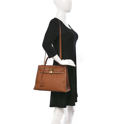 Hermes Fjord Sellier Kelly 32 Gold 2 of 22