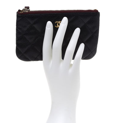 Chanel Caviar Quilted Small Cosmetic Case Black 2 of 10