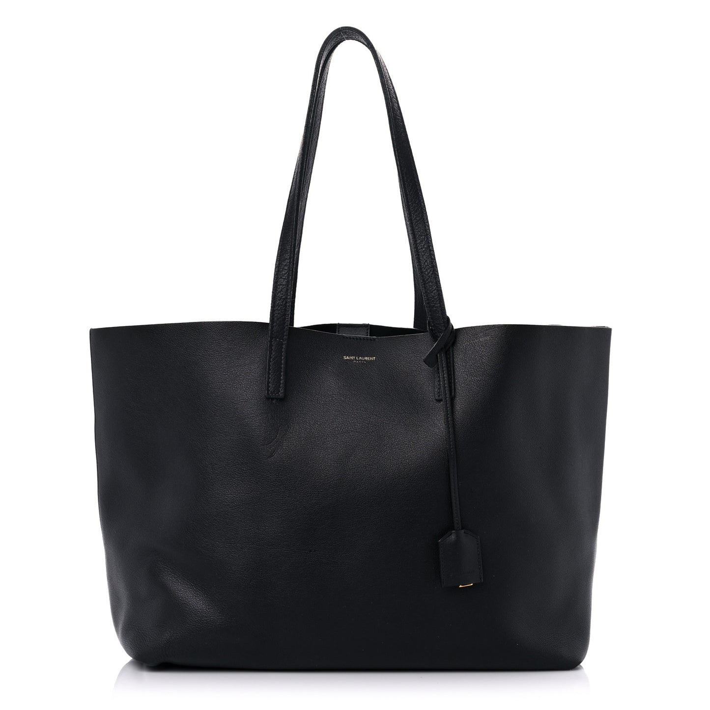 Calfskin Large Shopping Tote Black