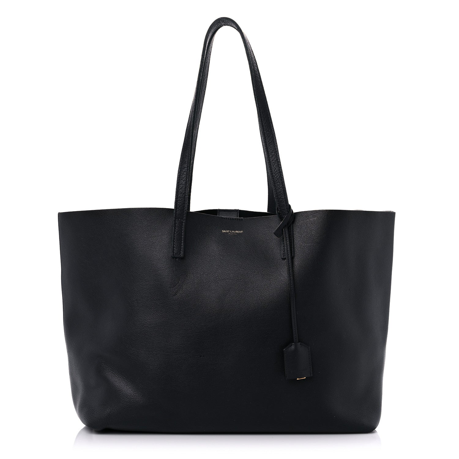 Saint Laurent Calfskin Large Shopping Tote Black 3 of 23