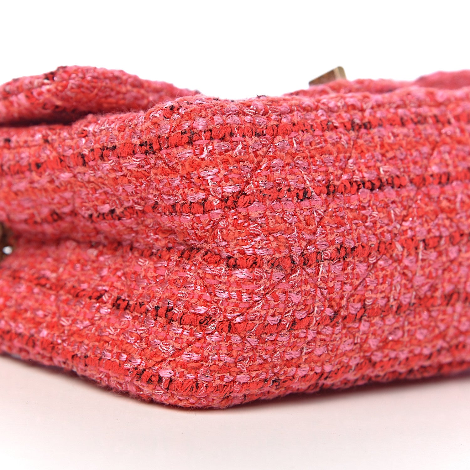 Chanel Tweed Quilted Mini 2.55 Reissue Flap Red Ecru Black 8 of 10