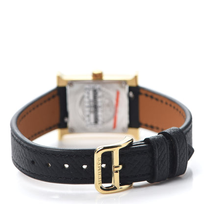 Hermes Stainless Steel Epsom 17.2mm Heure H Hour Quartz Watch Noir 3 of 5