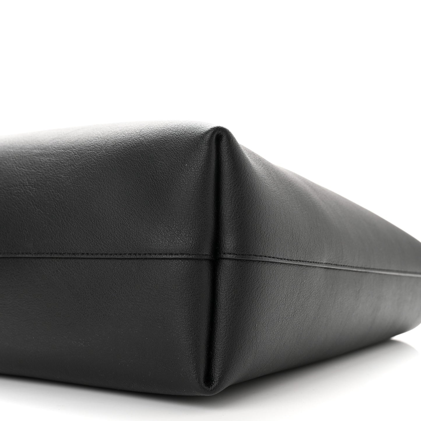 Calfskin Large Shopping Tote Black