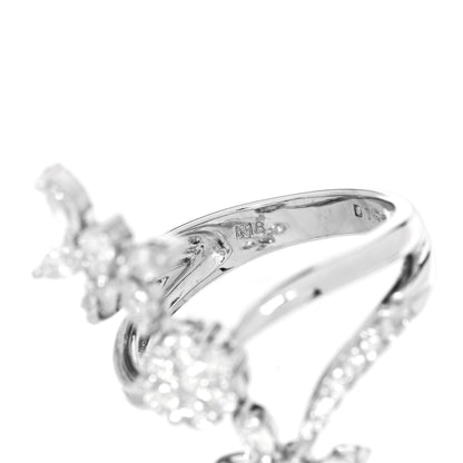 Parker & West by FASHIONPHILE 18K White Gold Diamond 1.35ctw Floral Butterfly Ring  56 7.5 10 of 10