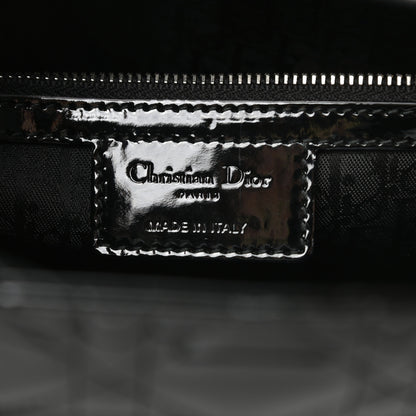 Christian Dior Patent Cannage Large Lady Dior Black 6 of 10