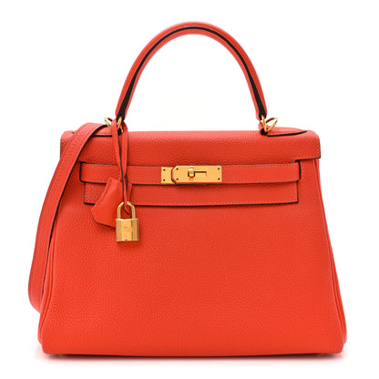 Hermes Togo Kelly Retourne 28 Capucine 1 of 14