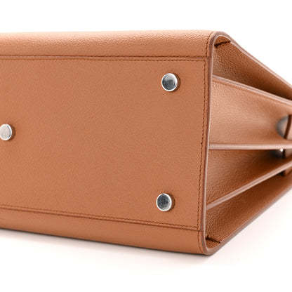 Saint Laurent Grained Calfskin Small Sac De Jour Saddle Brown 10 of 13