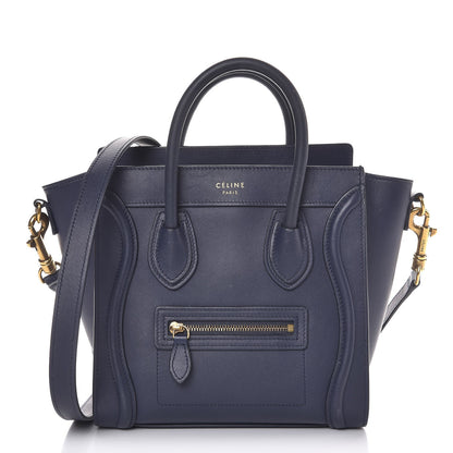 Celine Smooth Calfskin Nano Luggage Ink 1 of 13