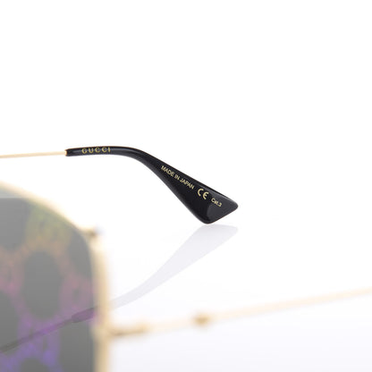 Gucci Rectangular Frame Sunglasses GG0414S Black 5 of 7