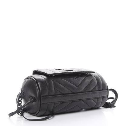Saint Laurent Lambskin Matelasse Monogram East West Rider Bag Black 4 of 11