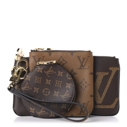 Louis Vuitton Reverse Monogram Giant Trio Pouch 1 of 12