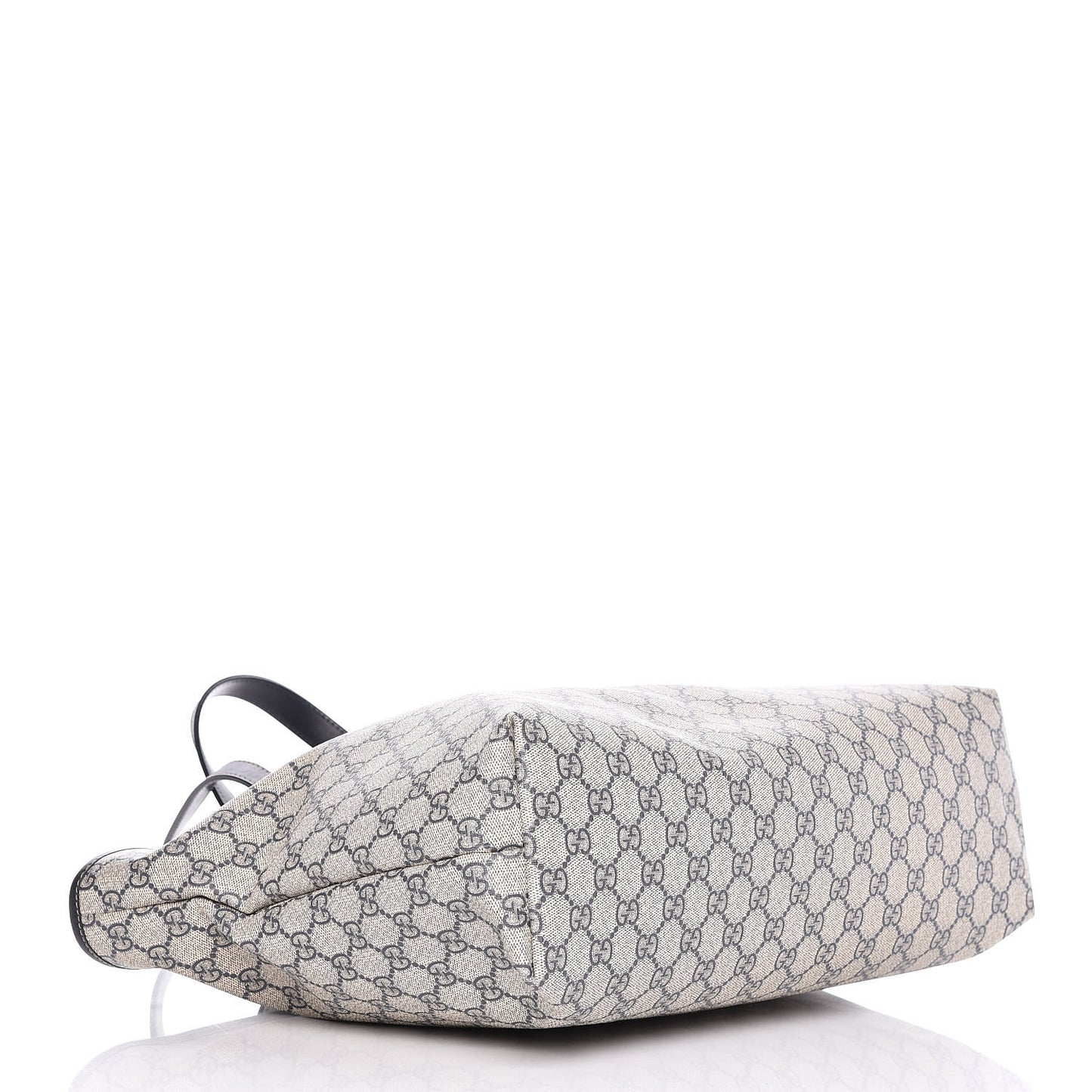 GG Supreme Monogram Medium Zippered Shopping Tote Navy