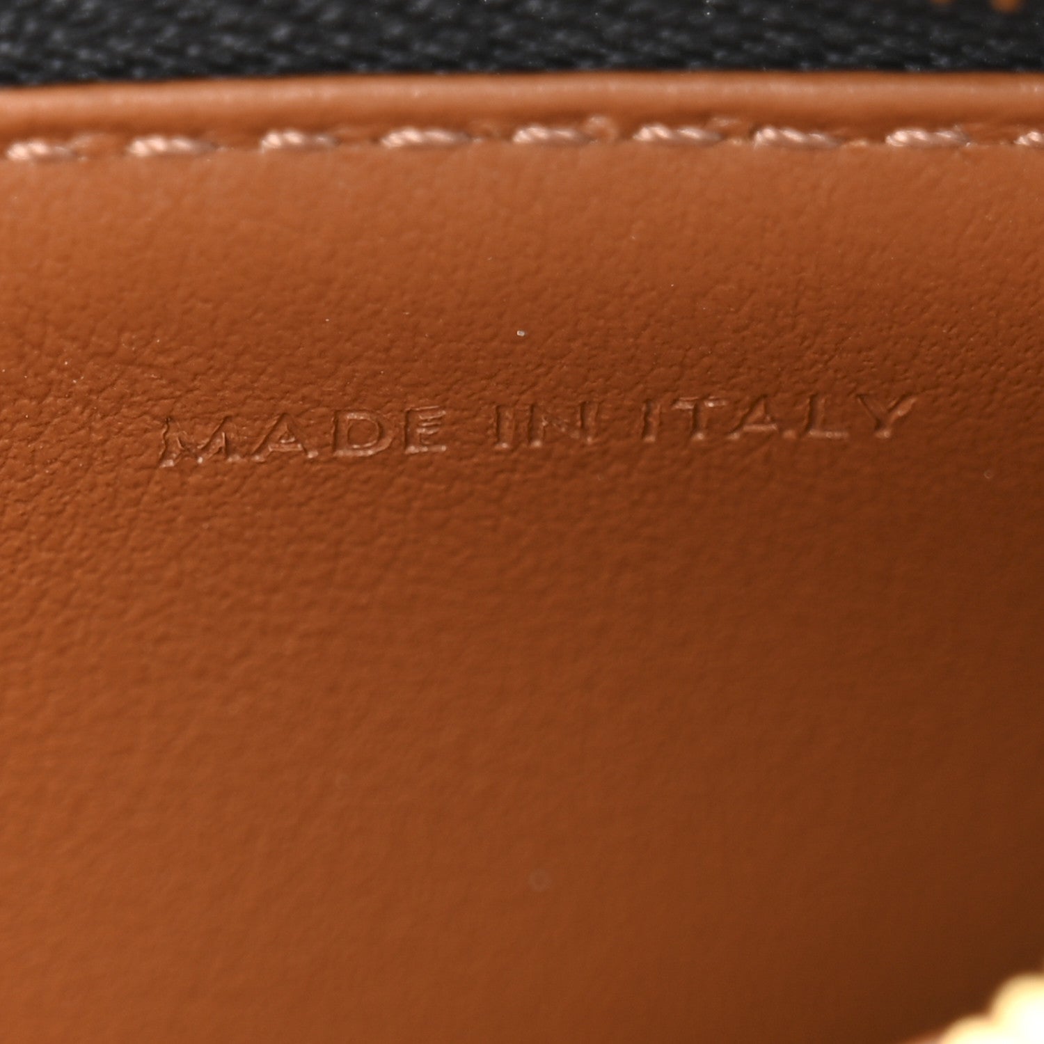 Celine Triomphe Canvas Zipped Card Holder Tan 7 of 10