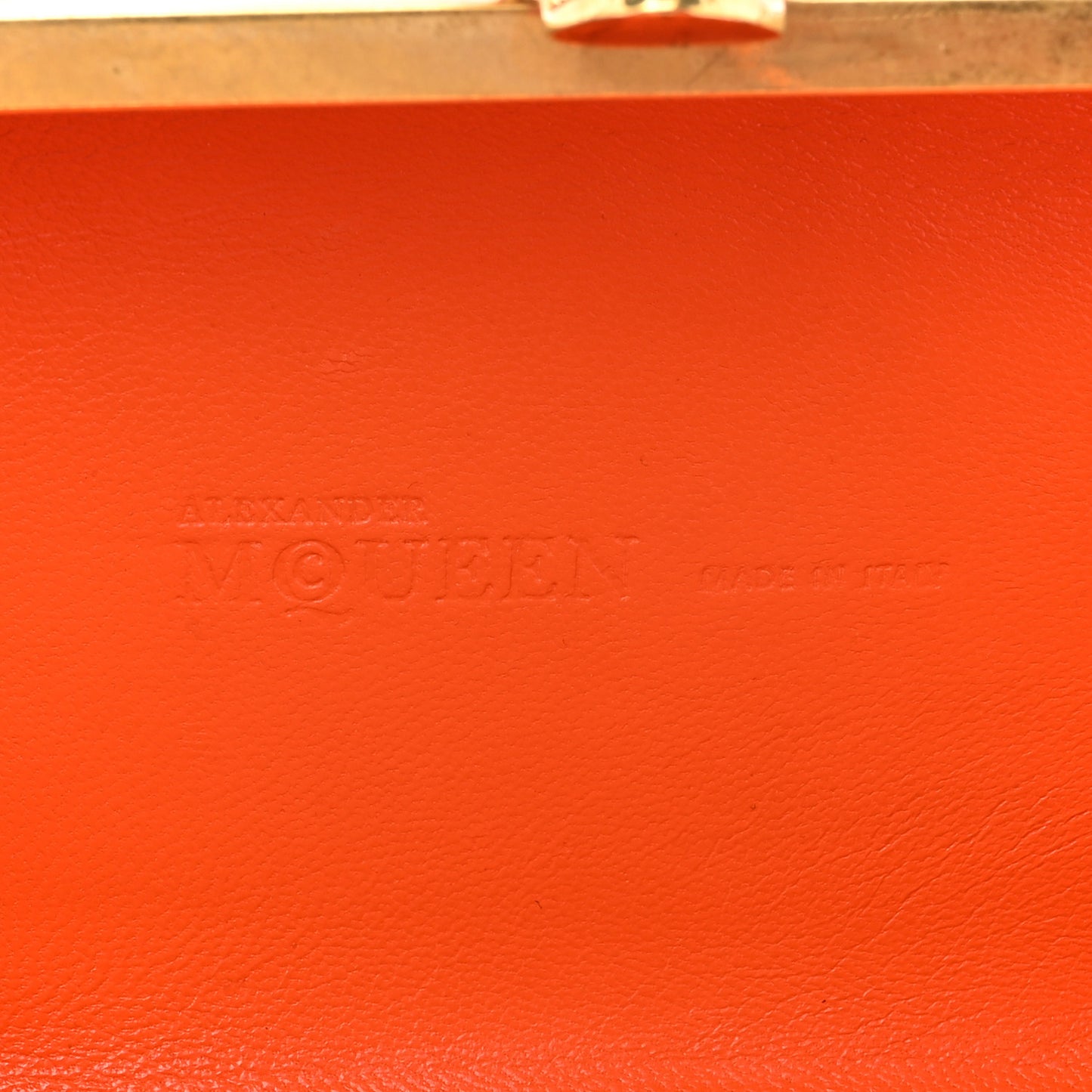 Suede Crystal Britannia Skull Box Clutch Orange