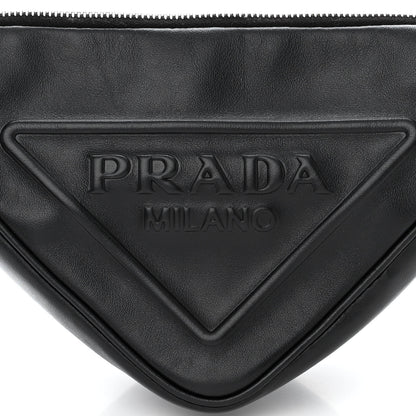 Prada Grace Lux Triangle Shoulder Bag Black 10 of 12