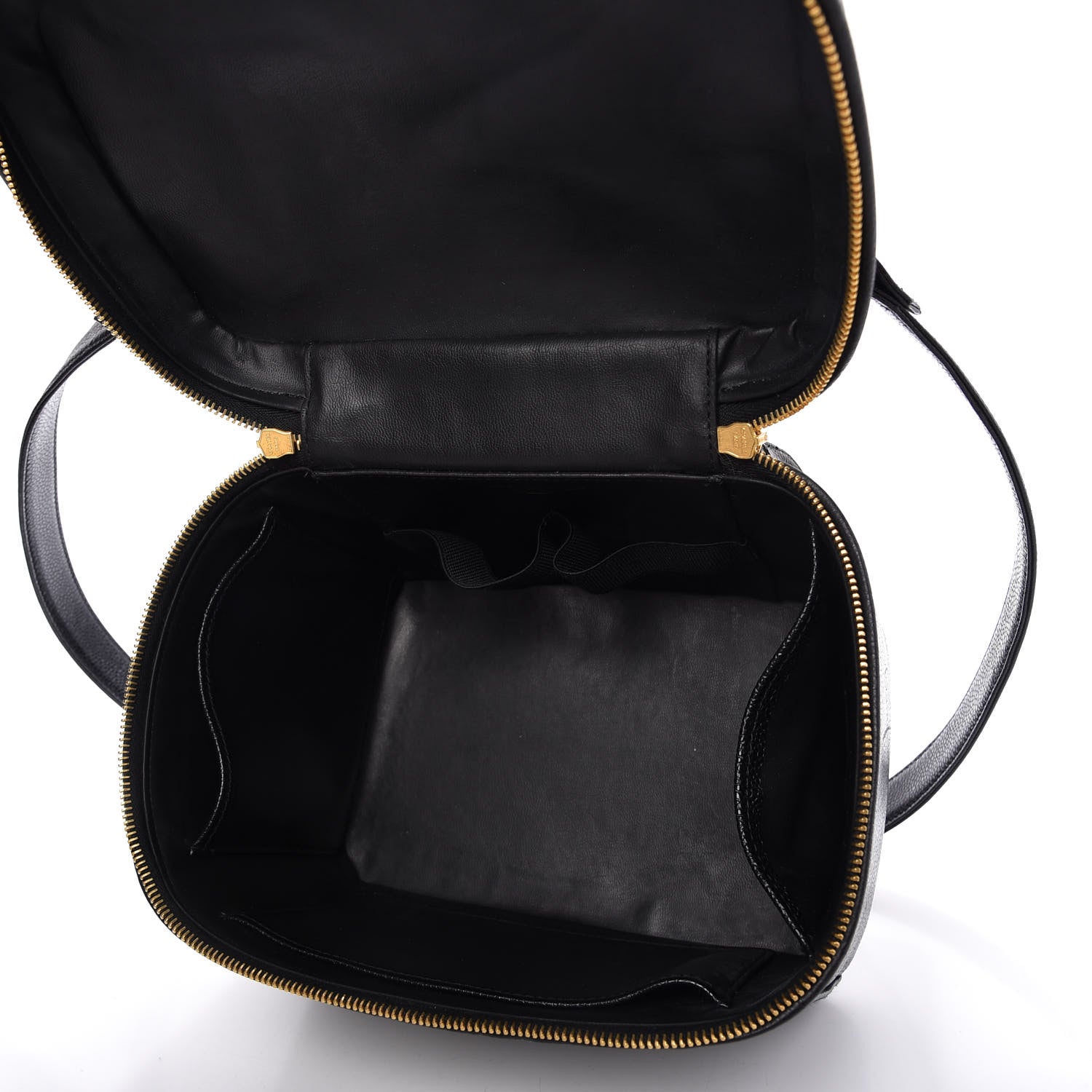 Chanel Caviar CC Vanity Train Case Black 5 of 10