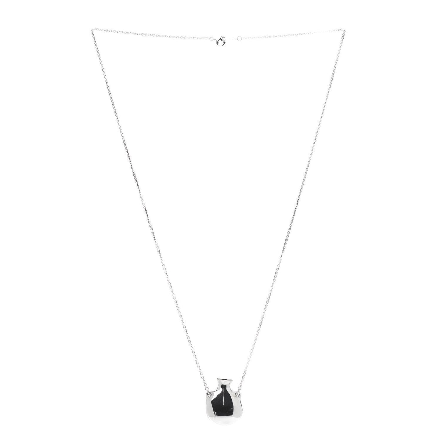Sterling Silver Small Elsa Peretti Bottle Pendant Necklace