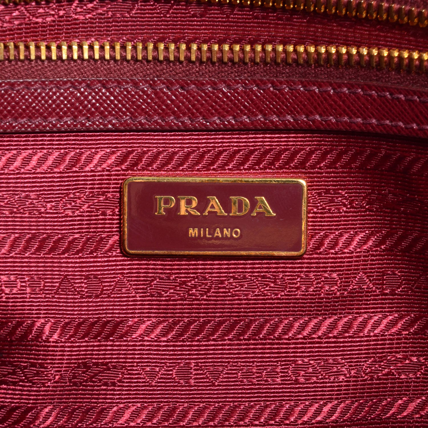 Prada Saffiano Lux Large Double Zip Tote Barolo 7 of 10