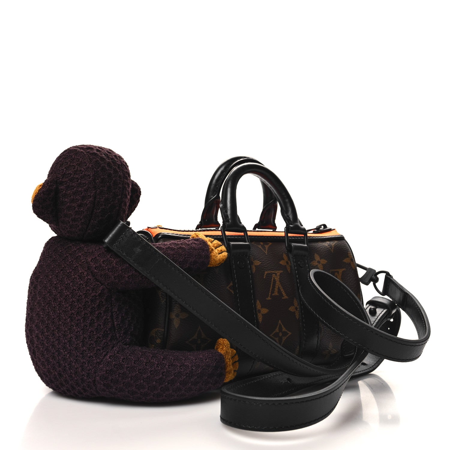 Louis Vuitton Monogram Monkey Puppet LV Friends Keepall XS 3 of 10