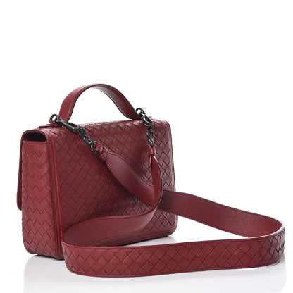 Bottega Veneta Nappa Intrecciato Alumna Bag China Red 3 of 16