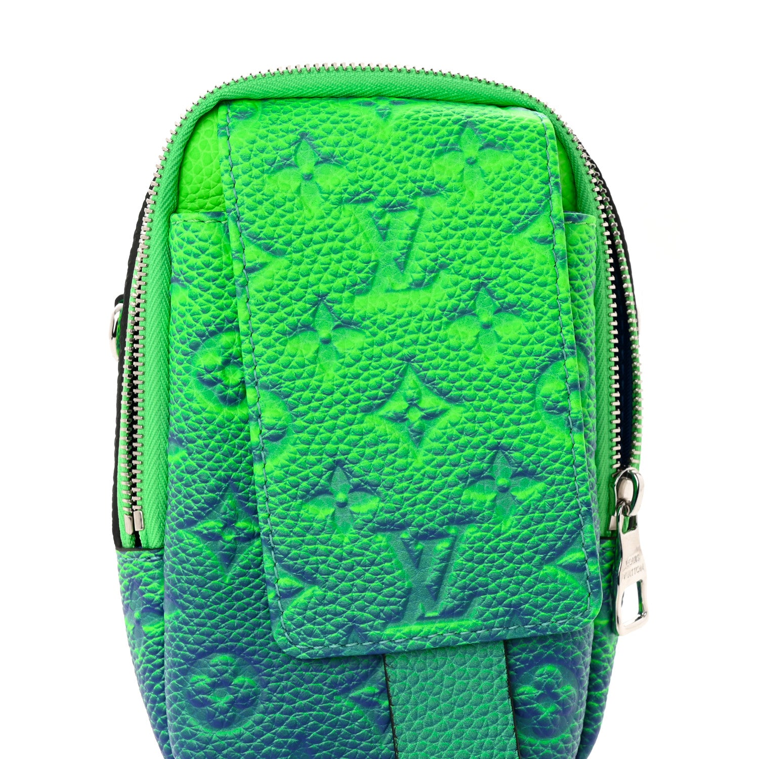 Louis Vuitton Taurillon Illusion Double Phone Case Bleu Vert 10 of 11