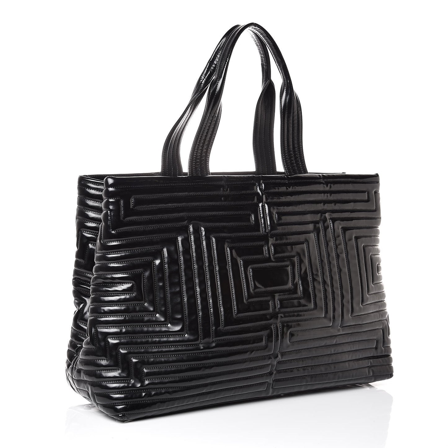 Vinyl Coco Ming Grand Shopping Tote Black