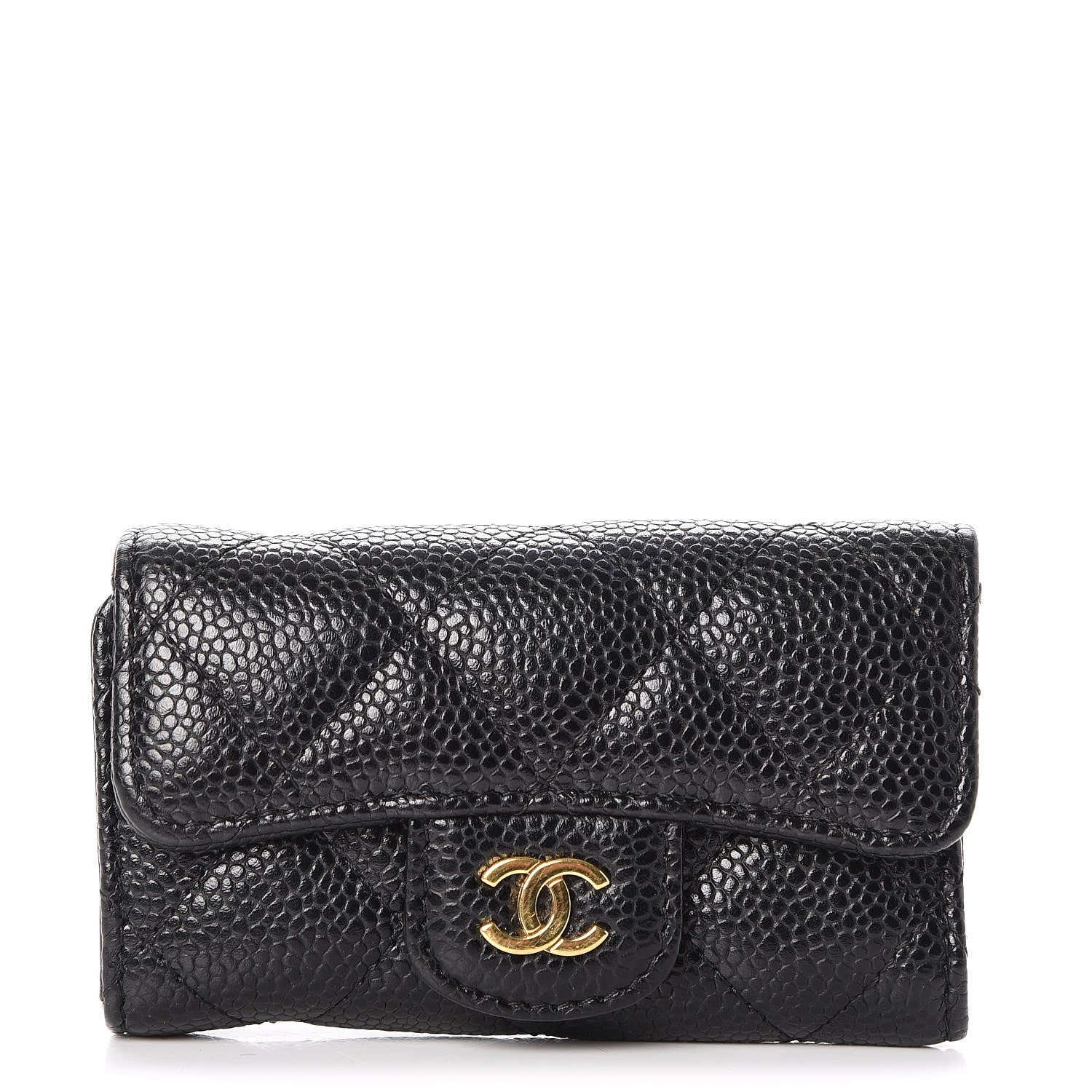 Chanel Caviar Quilted 6 Key Holder Black 1 of 8