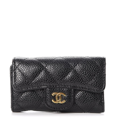 Chanel Caviar Quilted 6 Key Holder Black 1 of 8