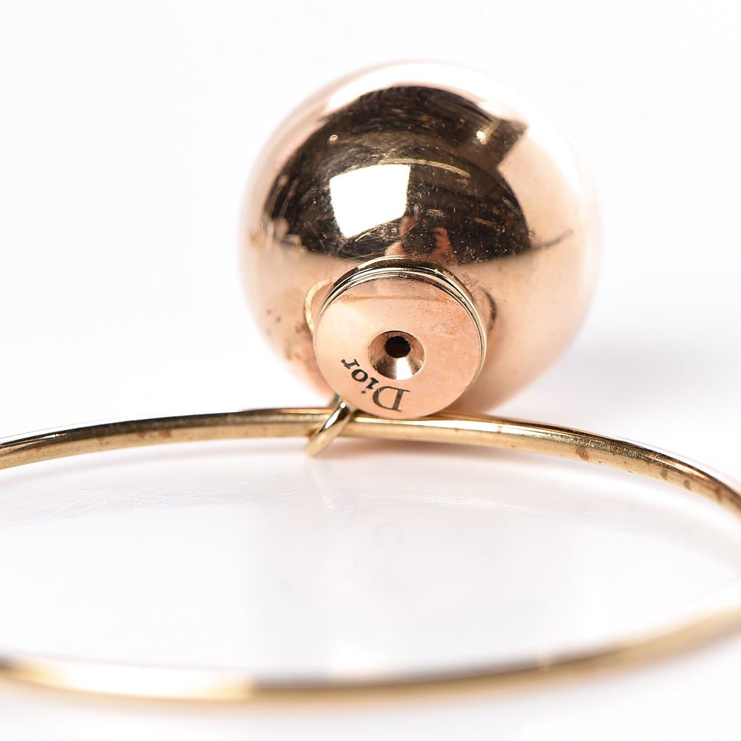 Pearl Mise En Dior Tribal Hoop Earrings
