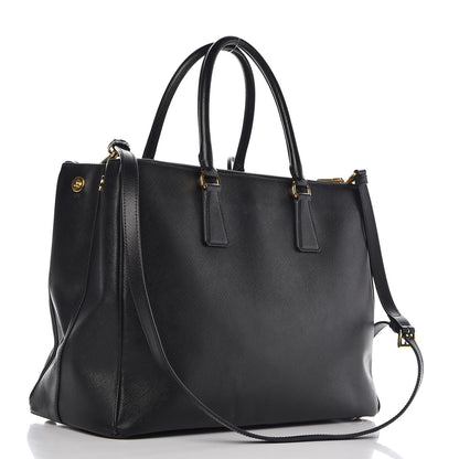 Prada Saffiano Large Galleria Double Zip Tote Black 4 of 17