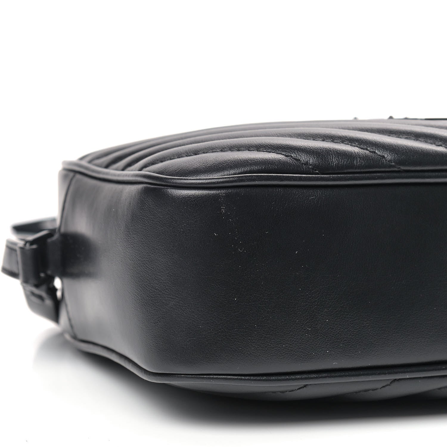 Saint Laurent Calfskin Matelasse Monogram Lou Camera Bag Black 6 of 9