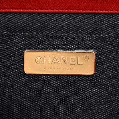 Chanel Lambskin CC Mania Backpack Red 6 of 10