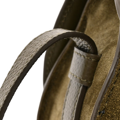 Chloe Suede Calfskin Small Marcie Saddle Bag Deep Olive 10 of 10