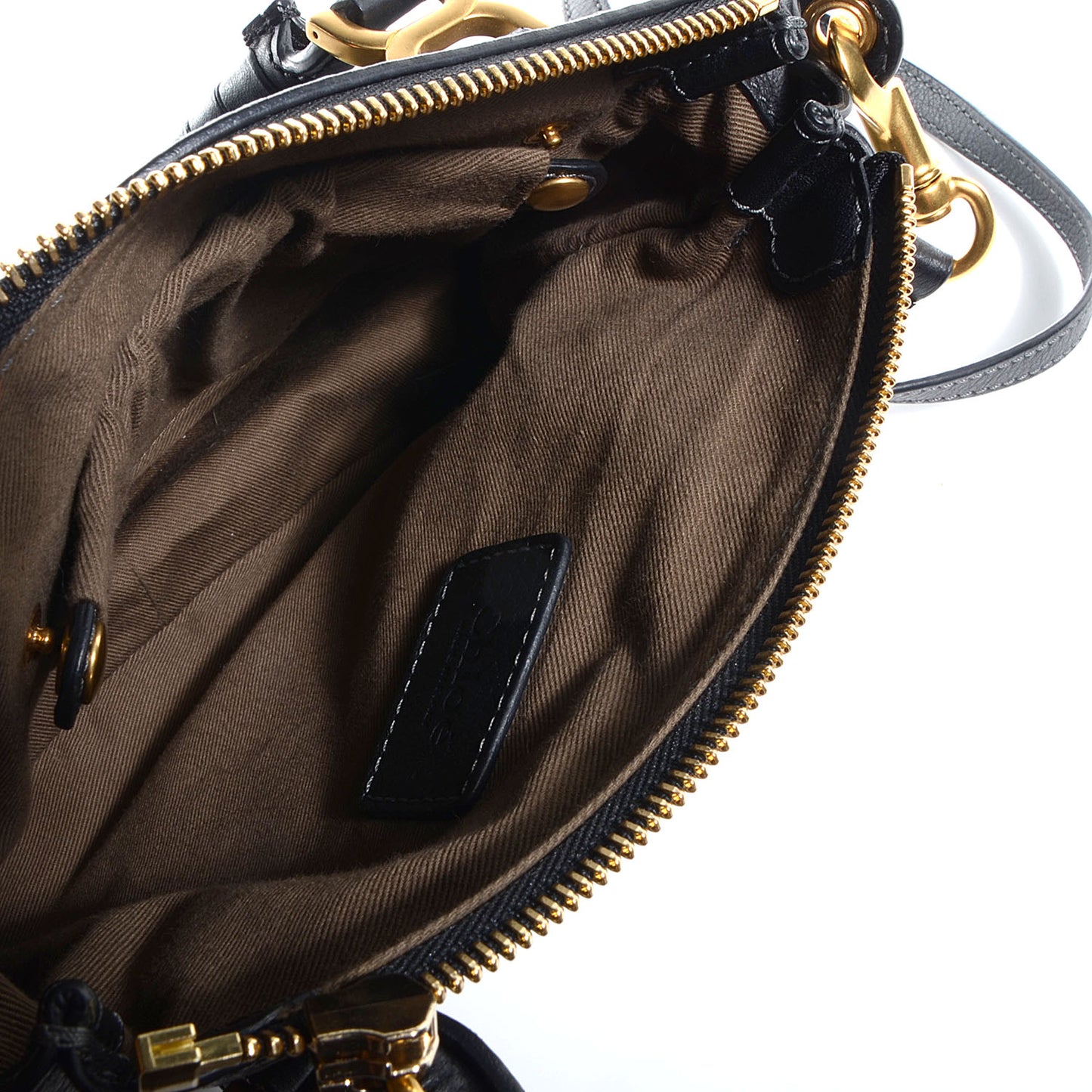 Calfskin Mini Marcie Satchel Black