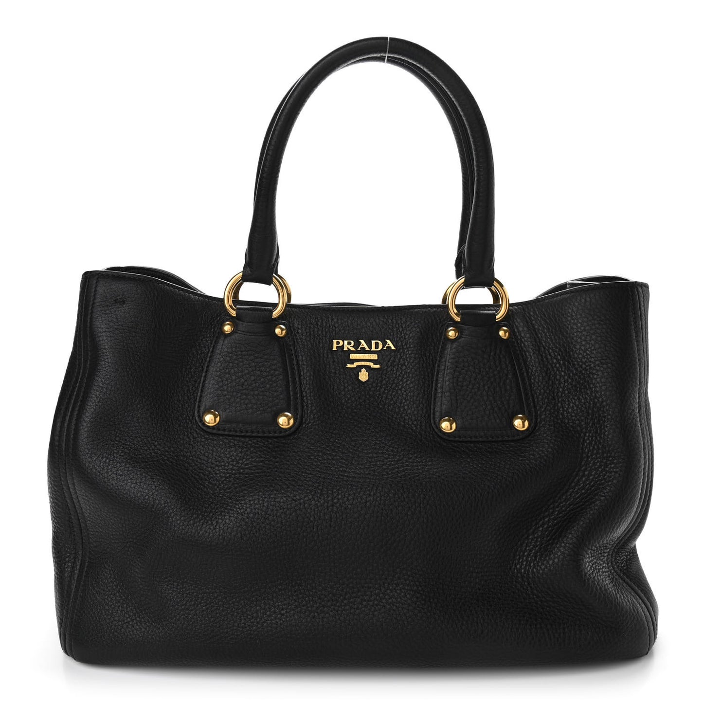 Vitello Daino Tote Black