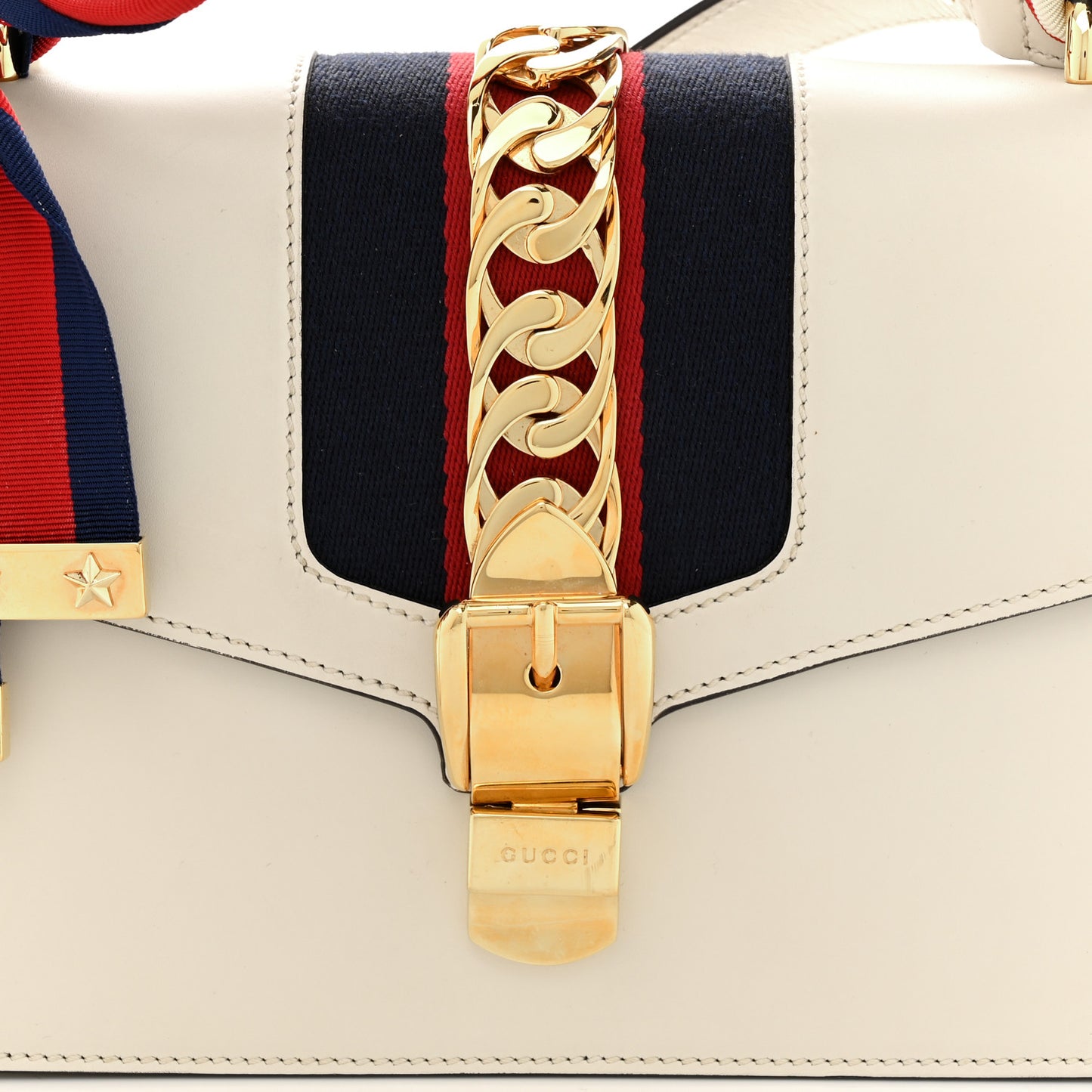 Calfskin Small Sylvie Shoulder Bag Off White