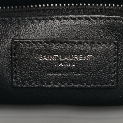 Saint Laurent Patent Calfskin Monochrome Le 5 A 7 Hobo Black 6 of 11