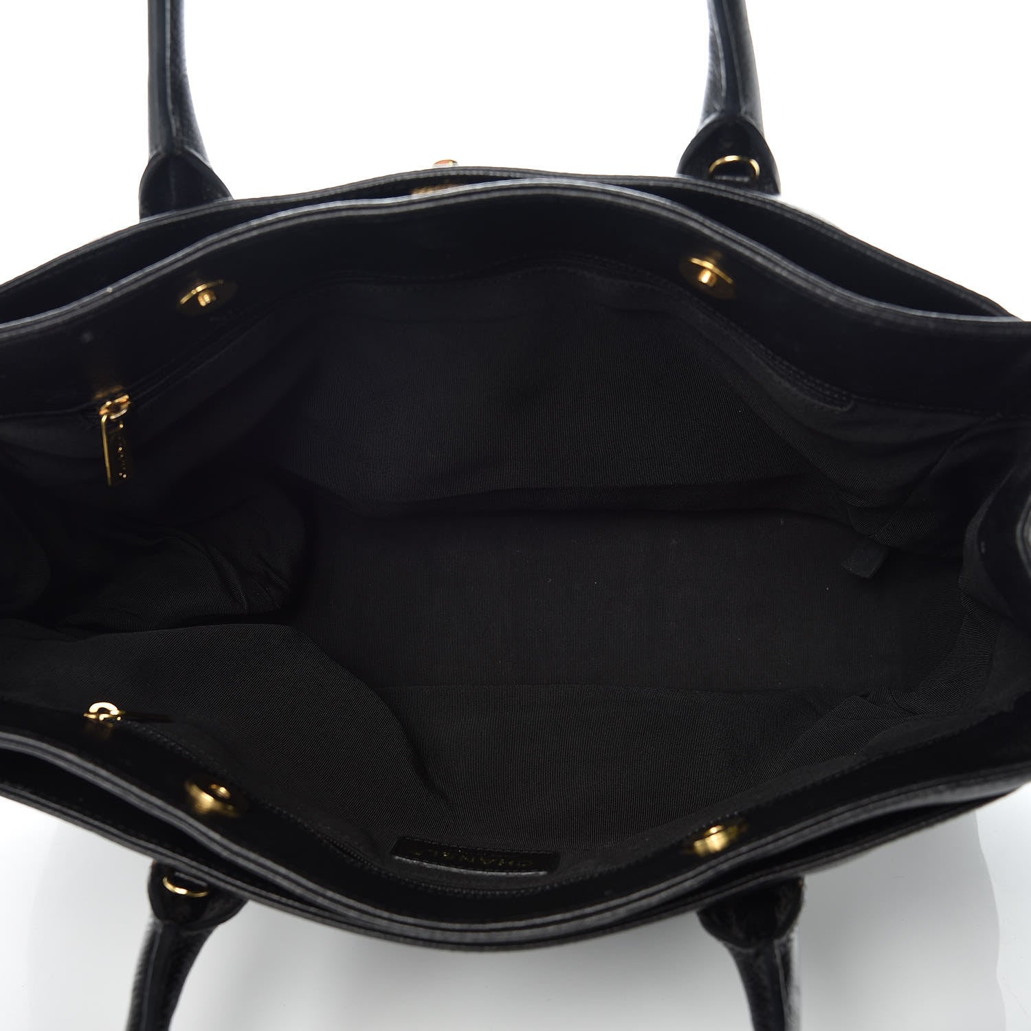 Chanel Calfskin Cerf Executive Shopper Tote Black 5 of 17