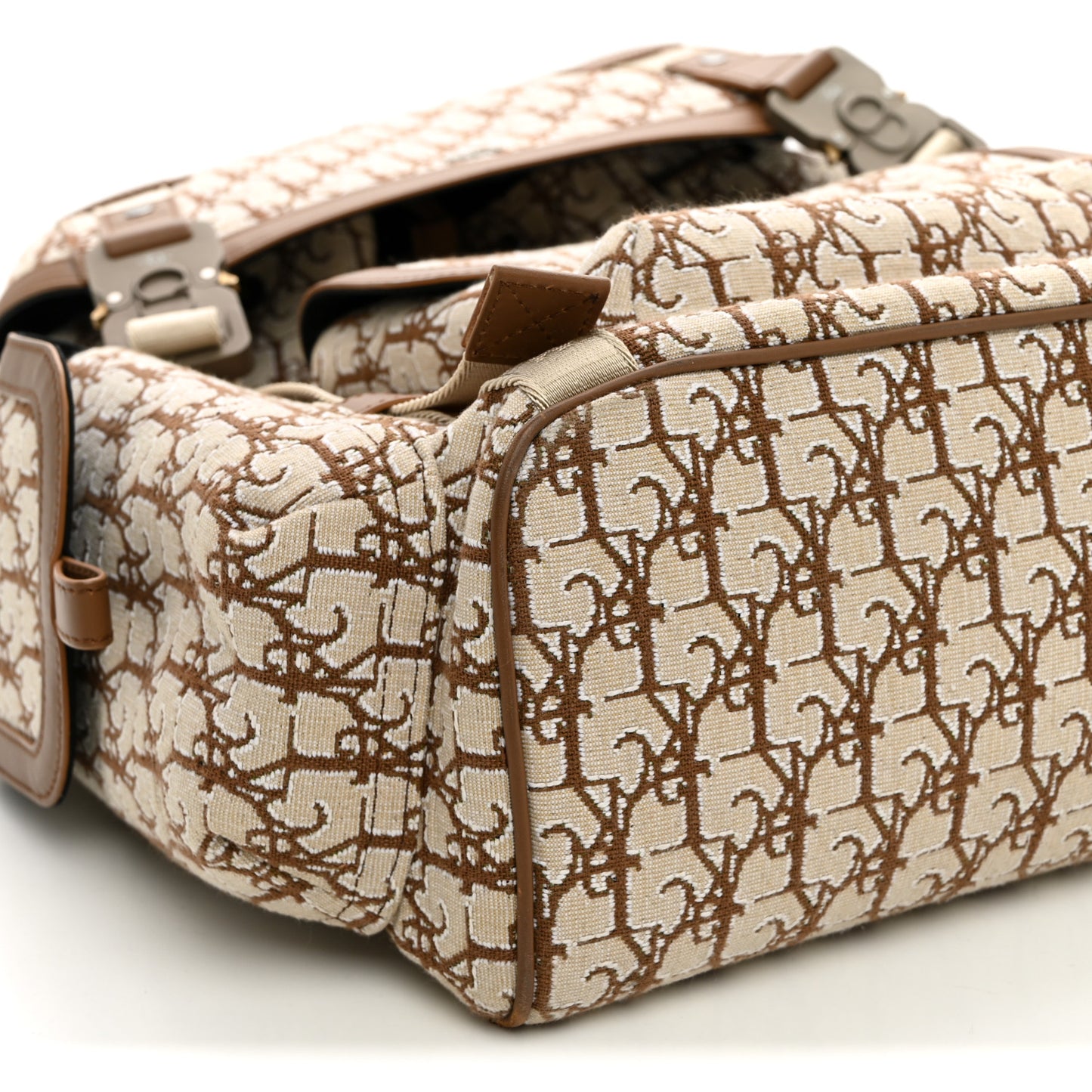 X CACTUS JACK Calfskin Hit The Road Logo Backpack Beige