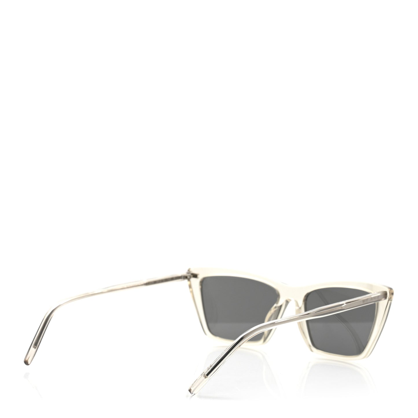 Acetate Cat Eye Mica Thin SL 737 Sunglasses Translucent Beige