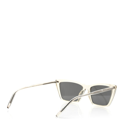 Saint Laurent Acetate Cat Eye Mica Thin SL 737 Sunglasses Translucent Beige 4 of 8