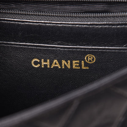 Chanel Lambskin Quilted Shoulder Bag Black 6 of 22
