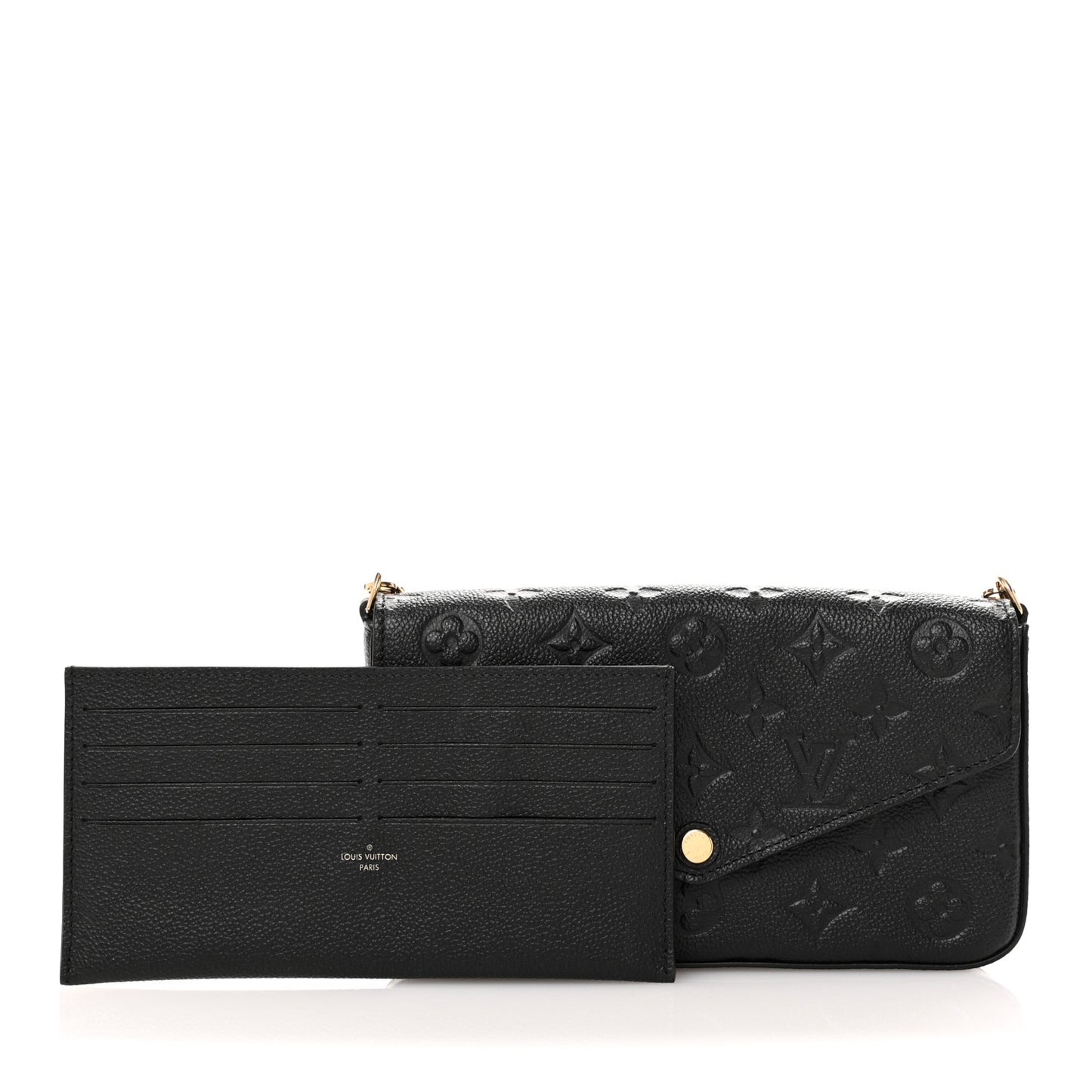 Empreinte Pochette Felicie Chain Wallet Black