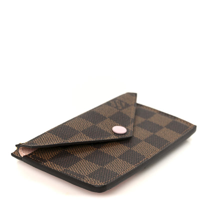 Louis Vuitton Damier Ebene Recto Verso Card Holder Rose Ballerine 4 of 7