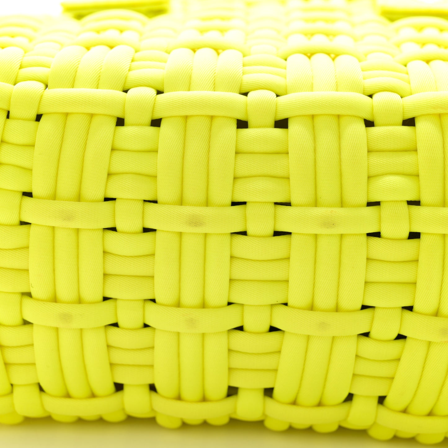 Faux Calfskin XXS Bistro Basket Fluo Yellow