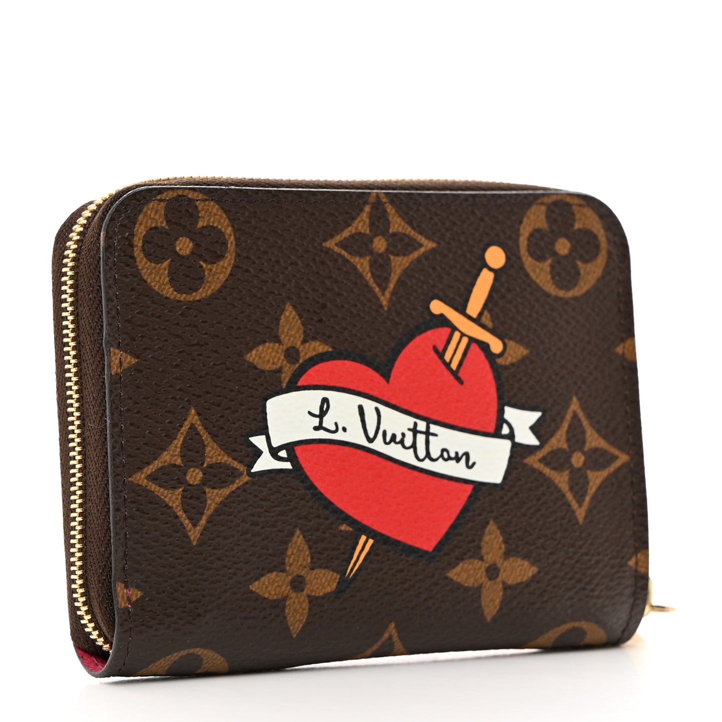 LOUIS VUITTON Monogram Travel Stickers Zippy Coin Purse